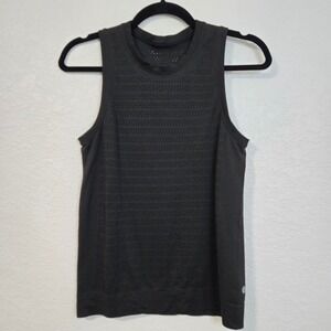 Lululemon 0 Breeze By Perforated Black Tank Top Athletic‎ Workout Activewear